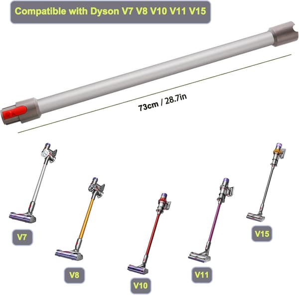Udskiftningsforlængerrør til Dyson V7 V8 V10 V11 V15 støvsugere