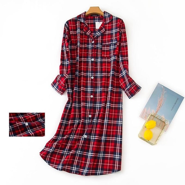 Nattlinne Pyjamas Sovkläder för kvinnor Lady Cotton Lo