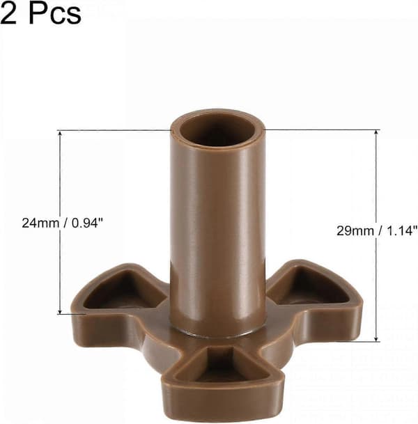 Mikroaaltouunin pyörivän alustan rullatukiakselin vaihto 6mm x 8mm 2 kpl