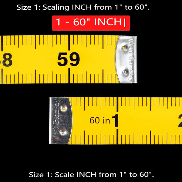 2 kpl räätälin mittanauhaa, 2 in 1 mittanauha asteikko 150 cm