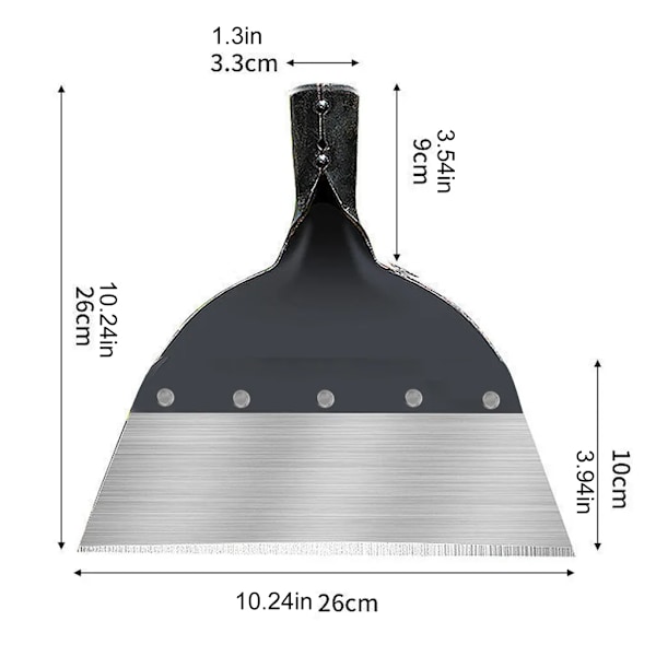 2 st Städspade Utomhus Trädgårdsspade Ogrässpade 26*26cm