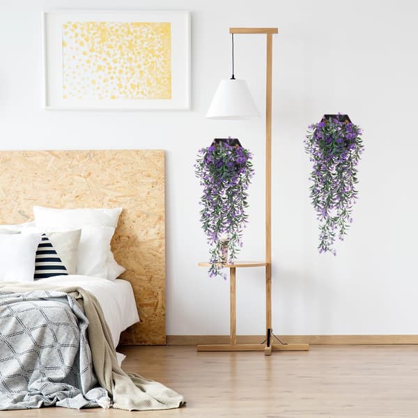 Kunstige hængevedbendplanter til boligindretning, 2 stk., 74 cm (ingen potte inkluderet)
