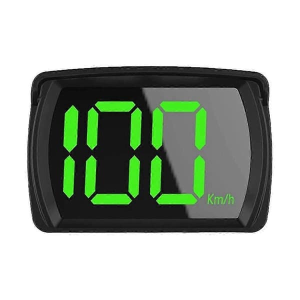 Universal Digital GPS Hastighetsmätare Påminnelse Meter HD LCD-skärm Plug and Play Stor Font för Alla Fordon