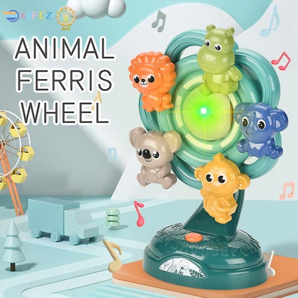 Baby lätt musik Roterande djur pariserhjul läge