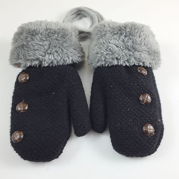 Vinterstickade handskar för barn, barnbarn
