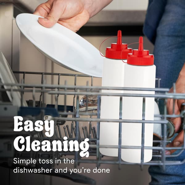 Norcalway 35 cl Klämflaskor för Såser - Läcksäkra Olje-, Siraps-, Dressingflaskor - 3-pack