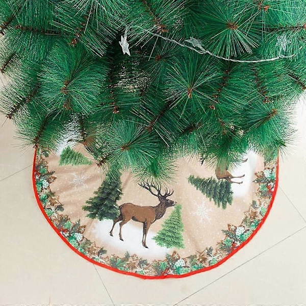 83 cm Juletre Skjørt - Juletre Topper, Juledekorasjon til Tre, Tre Matte Tre Topper Fotdeksel Juletre Matte Gaver til Jul
