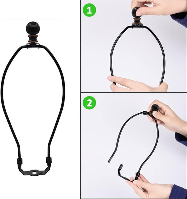 2-pack Lampskärmshållare, 10\" Kraftig Lampskärmsfäste, DIY-belysning