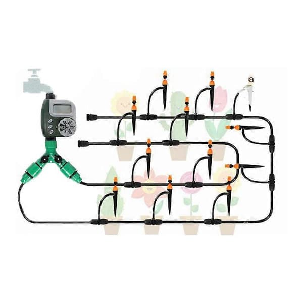 Havesprinkler med automatisk timer, vandingsur, uden batteri