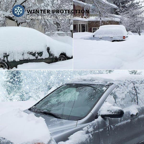 Bilfrontrutedeksel, kraftig, ultratykt beskyttende frontrutedeksel for snø