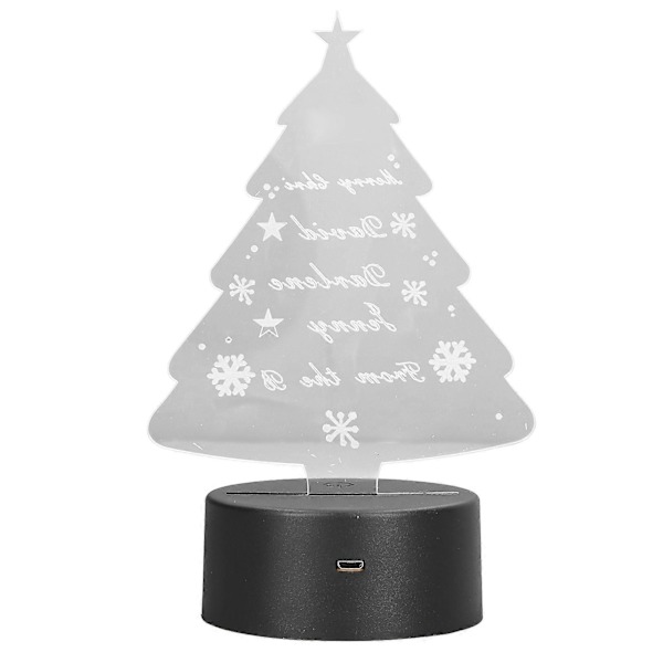 3D Tre Lampe Myk LED, Justerbare Farger Berøringskontroll Sikker, Holdbar Akryl USB eller Batteridrevet 3D Nattlys