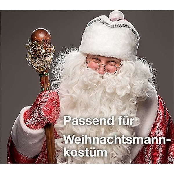 Runde julemandsbriller til julemandskostume