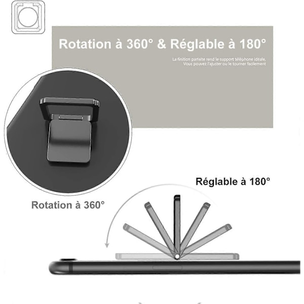 Puhelinteline Sormuksella 360 Asteen Kierto [2 Pakkaus] Puhelinpidike Sormus iPhone, Samsung, LG, Huawei, XiaoMi, Sony, Kaikki puhelimet ja tabletit