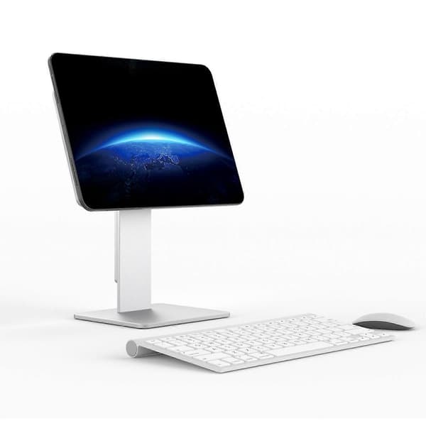Magnetisk stander kompatibel med iPad højdejusterbar tablet-holder i aluminiumslegering til skrivebord