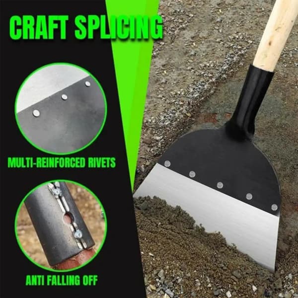 2 stk rengjøringsspade utendørs hagespade ugressspade 26*26cm
