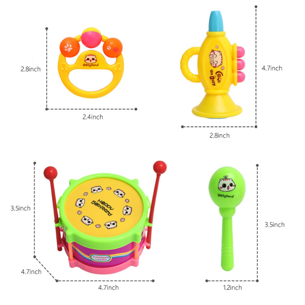 Toddler Musikinstrument Leksaker Födelsedagspresenter