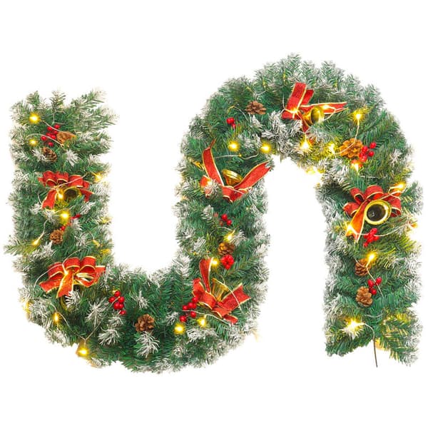 270CM Julekrans 50 LED Lysende Juledekorasjon