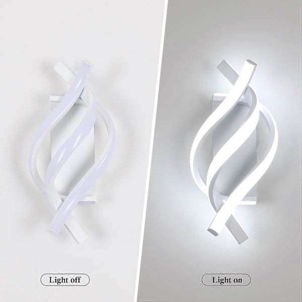 Spiral Moderne LED Vegglamper for Soveromsbelysning