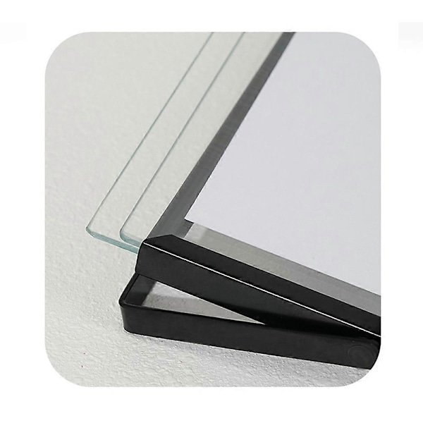 Fyrkantig metallfotoram med passepartout, lämplig för 15 x 15 cm foton, Fotoramar 6x6 tum