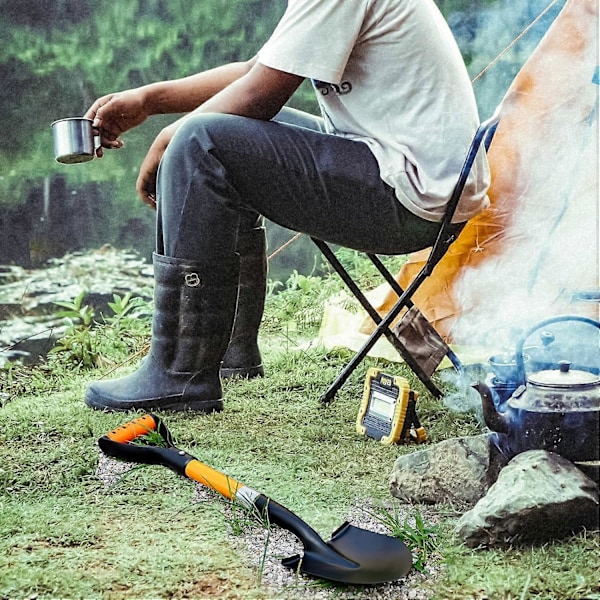 28\" Hagespade for barn - Ergonomisk D-håndtak for små hender