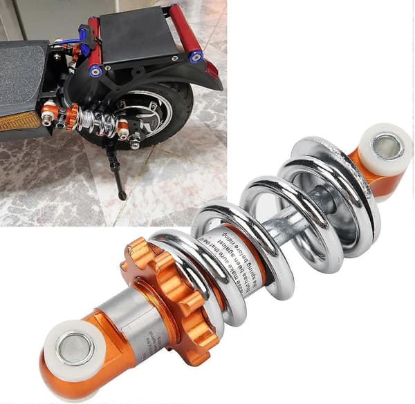 Baghjulsophæng støddæmper, 400lb motorcykel støddæmper dæmpningsfjeder til 125 mm hulafstand MINI scooter