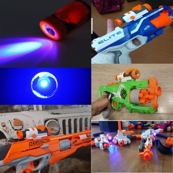 Taktisk lommelygte frontrørsdekoration sigte kompatibel med Nerf Stryfe N-Strike Elite