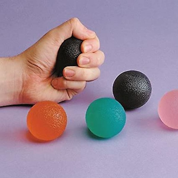 3-pack Orange Färg Gelboll För Handträning, Finger- och Underarmsfärdighet, Extra Mjuk, Mjuk, Motståndsträning, Stärkande Och Rehabilitering