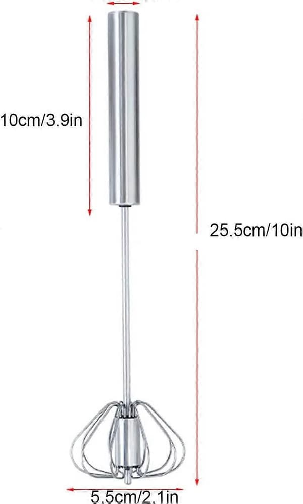 10in Håndskub Roterende Piskeris Blender (1 Pakke 10IN)
