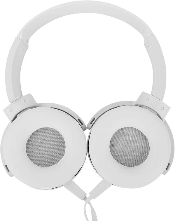 Kompatibel med MDR XB450AP Extra Bass-hodetelefoner med lett justerbart hodebånd (hvit)