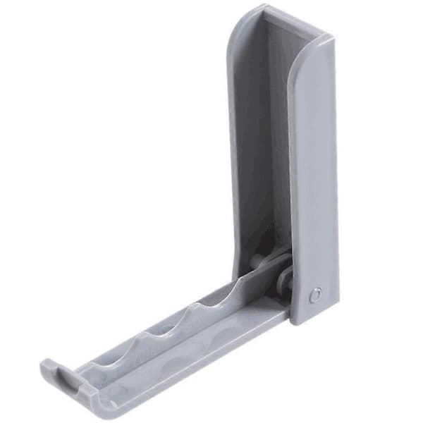 3 stk. Knagerække foldbar dør Grå farve 9,5x9,2x2,8cm interiør