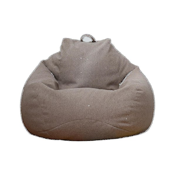 (Brun 90 * 110cm) Ny Extra Stor Sittsäck Stol Soffa Överdrag Inomhus Lazy Lounger För Vuxna Barn Kampanjpris