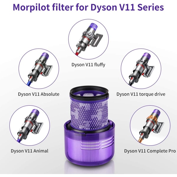 3-pack utbytesfilter för Dyson V11 SV14-serien