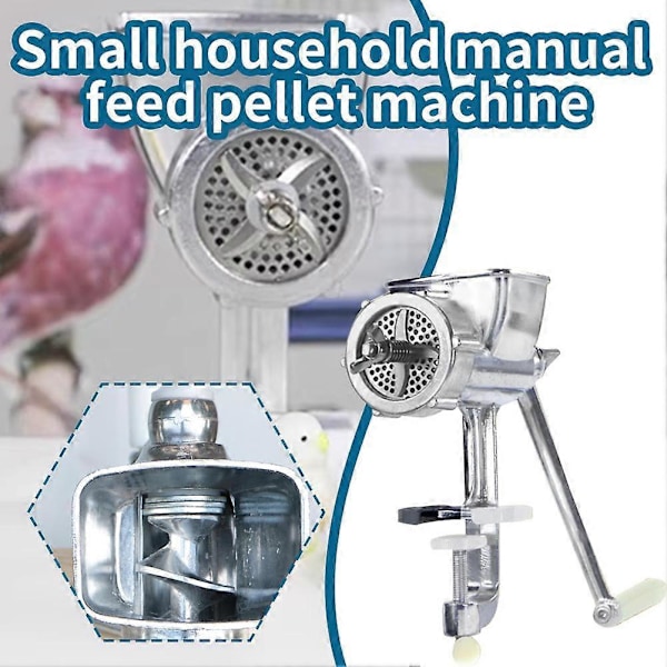 (6) Djurfoder Pellet Maskin Liten Hushålls Manuell Fiskbete Pellet Maskin