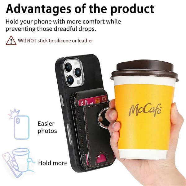 (Sort) Til iPhone 16 Pro Max Telefon Cover