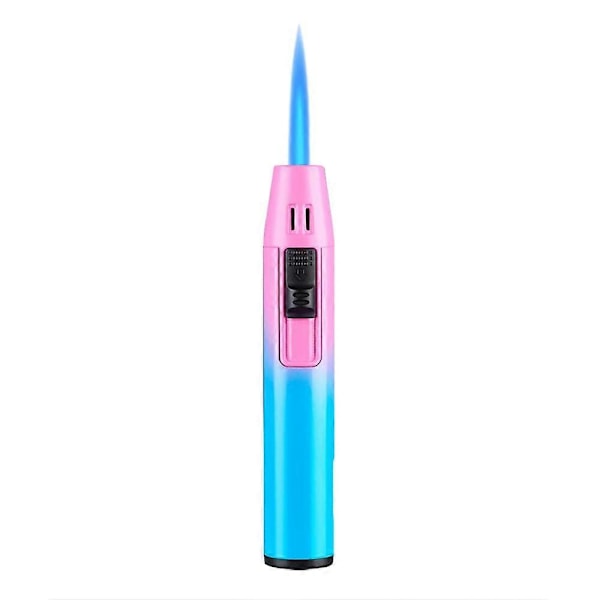 Genopfyldelig Mini Torch Lighter - Blå Flamme til Lys/BBQ