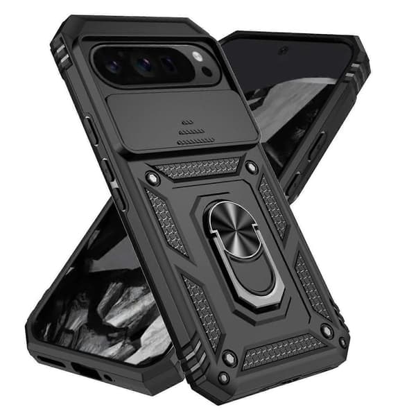 (Kompatibel med Google Pixel 9 Pro XL) Skjutbart Camshield-hållare Telefonfodral