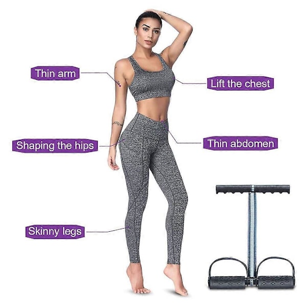 Elastisk Sit Up Træk Reb Fjeder Spænding Fod Pedal Mave Træner Multi Funktionelt Sit up Udstyr