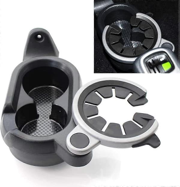 Plast Bilkoppholder for Benz SMART W451 Midtkonsoll, Svart