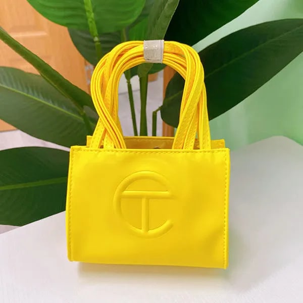 Telfar One Shoulder Messenger Bags för kvinnor Handväska yellow Mini
