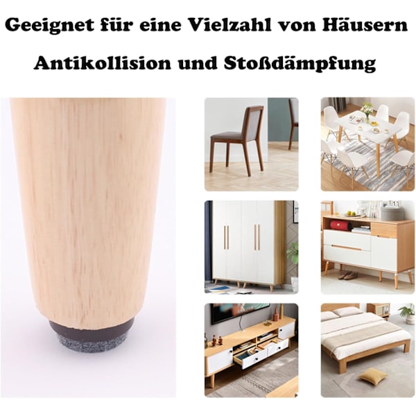 20 filtdutter til stole, filtdutter med søm 20 mm, dutter