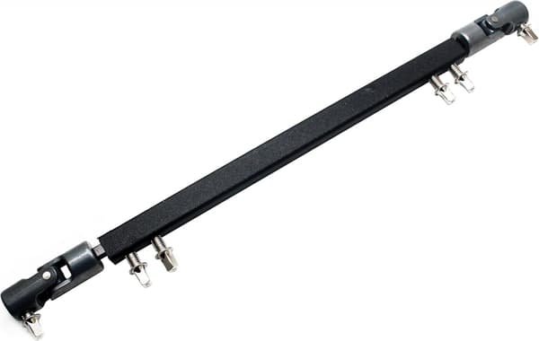 Dubbel Bastrumpedal Drivaxel Stål Bastrumpedal, Svart