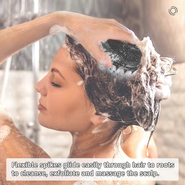 Silikon Exfolierande Kroppsborste, Dusch, Bad, 2-pack