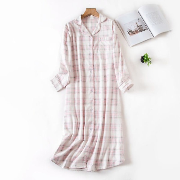 Nattlinne Pyjamas Sovkläder för kvinnor Lady Cotton Lo