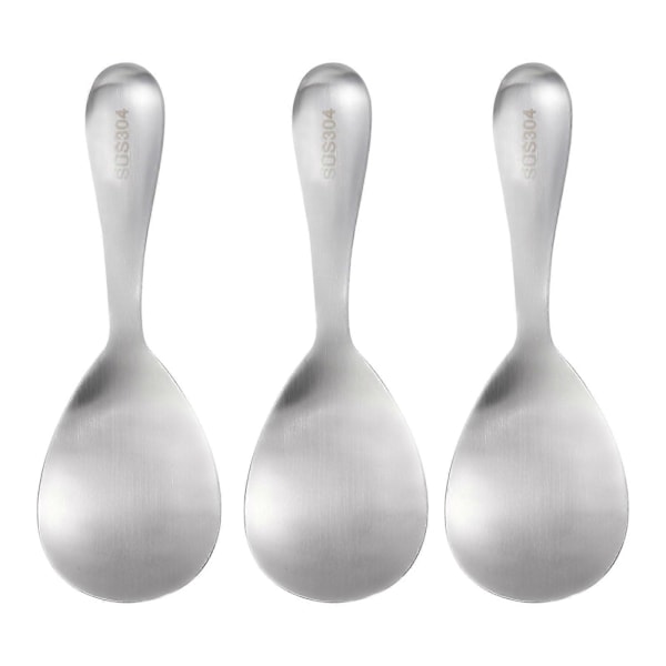 3 st Rostfria Non-Stick Risspadar för Hem- och Restauranganvändning