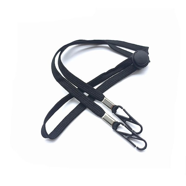 Platt elastiskt band Elastiskt band vindtätt rep Maskjustering maskbälte 4 st svart
