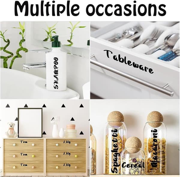 ark med selvklebende bokstaver, store bokstavklistremerker