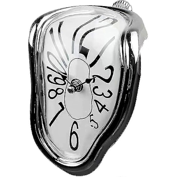 Väggklocka, Salvador Dali Smältande Klocka, 18 cm Surrealistisk Bords-Hyllklocka, Modern Hemväggsdekoration