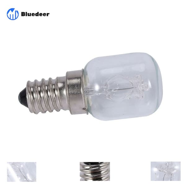 2x E14 Høytemperaturpære 500 grader 25w Halogen Boble Ovnspære-subaoe