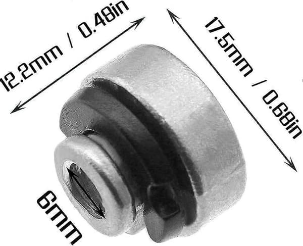 Motorcykelsäte Bult Mutter Set, 2 Delar Aluminium Motorcykelsäte Bultar &amp; 2 Delar Aluminium C Clip Brickor för Harley Davidson