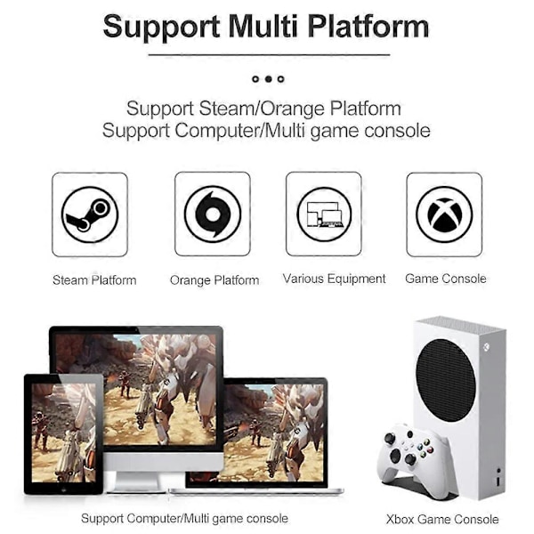 (Blå) Kablet Controller til Xbox One Microsoft Xbox Series X S Joystick Gamepad Spillekonsol Joypad PC Håndtag Grip Dobbelt Vibration